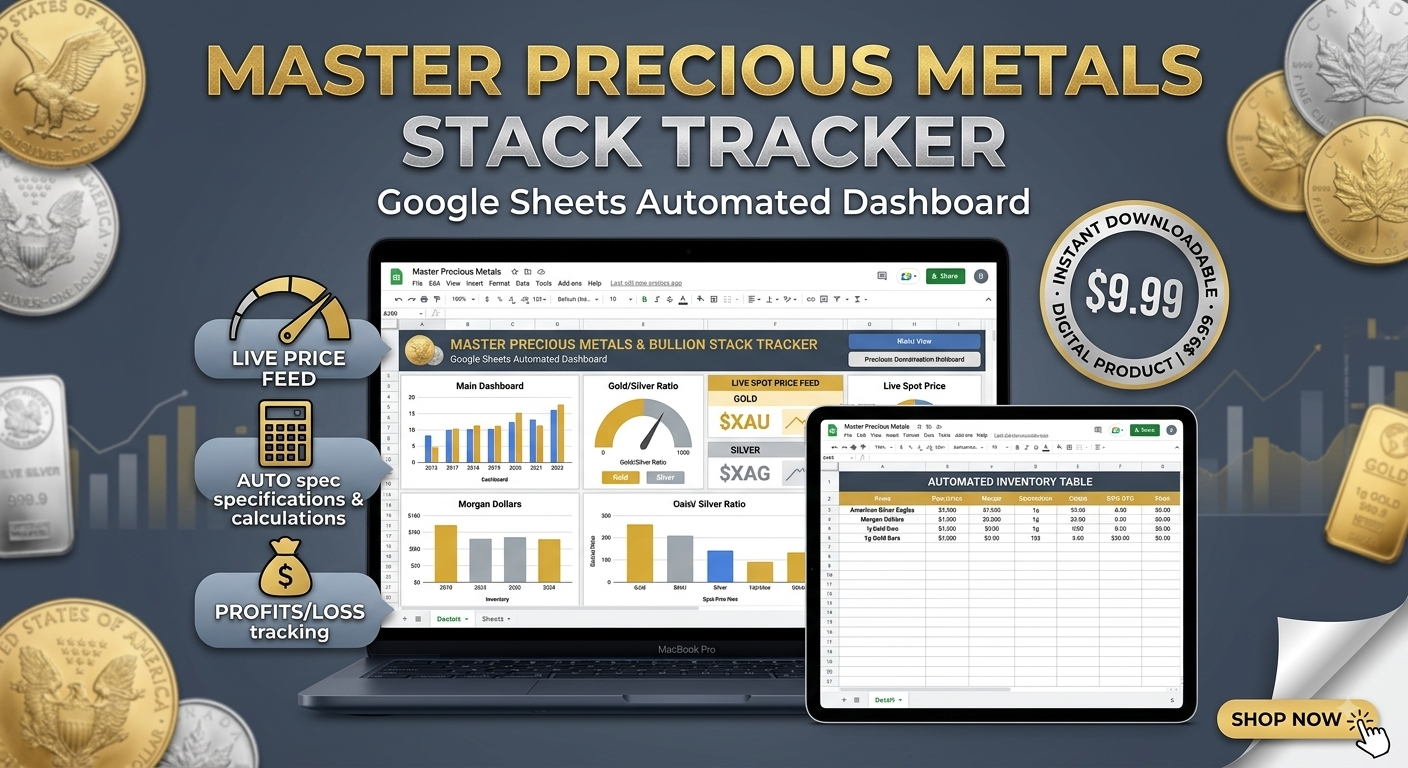 Automated Silver & Gold Bullion Stack Tracker